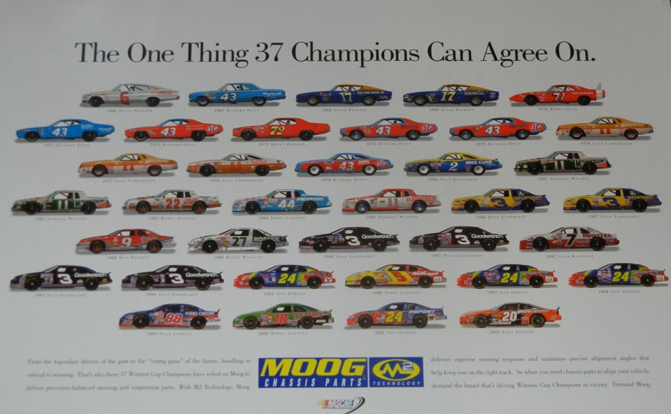 NASCAR Champions Moog Poster – Pontiac 